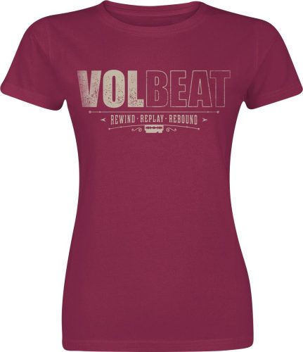 Volbeat Distressed Logo Dámské tričko červená