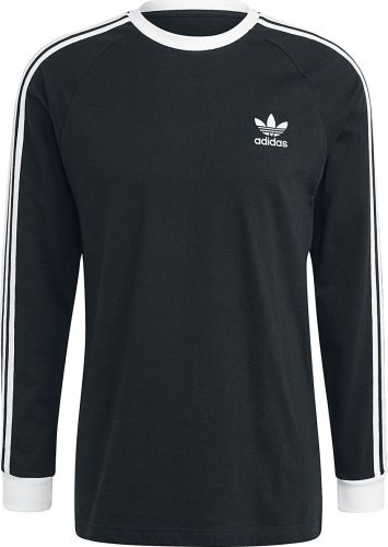 Adidas 3 Stripes LS T Tričko s dlouhým rukávem černá