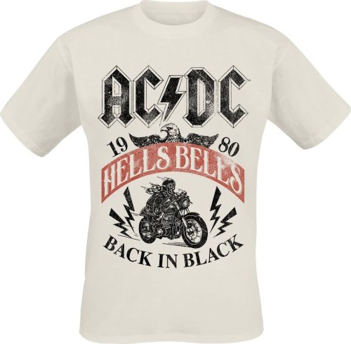 AC/DC Hells Bells 1980 Tričko béžová