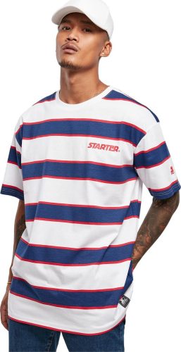 Starter Starter Logo Striped Tee Tričko bílá/modrá