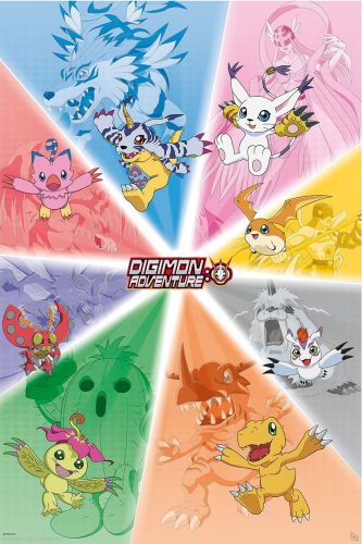 Digimon Digimon Group plakát vícebarevný