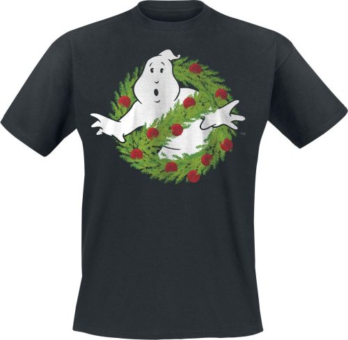 Ghostbusters Christmas Wraith Tričko černá