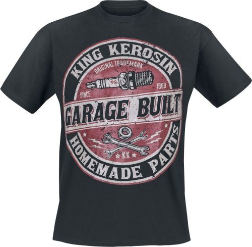 King Kerosin Garage Built Tričko černá