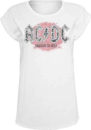AC/DC Highway To Hell Flowers Dámské tričko bílá