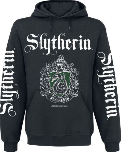 Harry Potter Slytherin - Wappen Mikina s kapucí černá