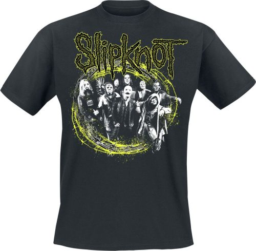 Slipknot Group Sprayed Tričko černá