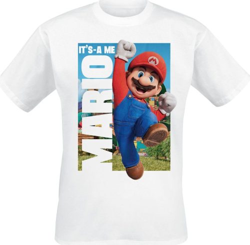Super Mario It's A Me Tričko bílá