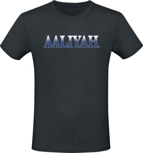 Aaliyah Logo Tričko černá