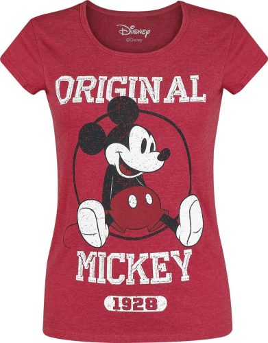 Mickey & Minnie Mouse Original Dámské tričko směs červené