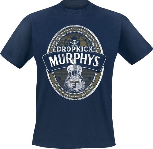 Dropkick Murphys Beer Label Tričko námořnická modrá