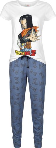 Dragon Ball Z - Android 17 pyžama bílá/modrá