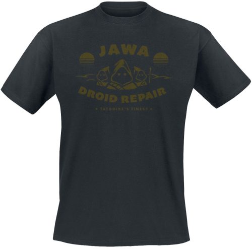 Star Wars Jawa Repair Tričko černá