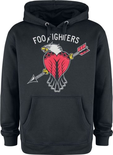 Foo Fighters Amplified Collection - Eagle Tattoo Mikina s kapucí černá