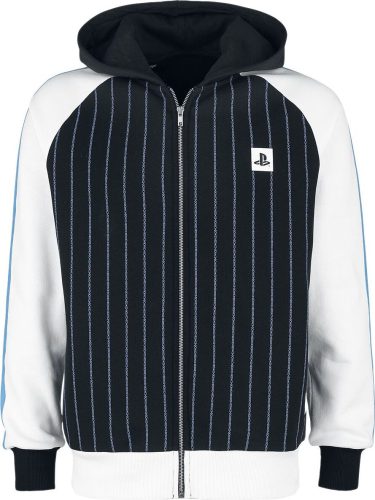 Playstation Striped Logo Mikina s kapucí na zip vícebarevný