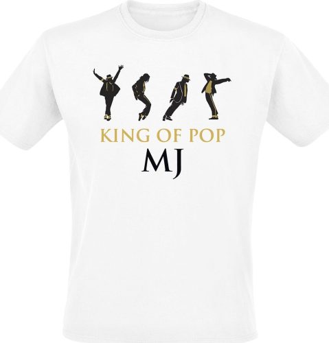 Michael Jackson King Of Pop Tričko bílá