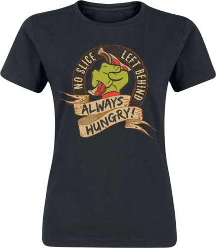 Teenage Mutant Ninja Turtles No Slice Left Behind - Always Hungry! Dámské tričko černá