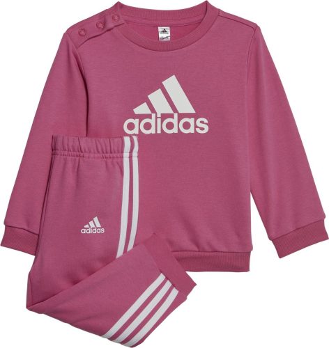 Adidas BOS Jog FT Pre detské tricko s dlouhým rukávem a kalhoty světle růžová