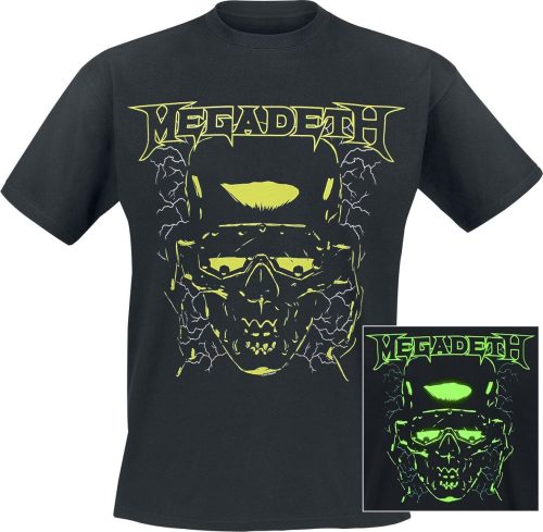 Megadeth Anniversary Tee GITD Tričko černá
