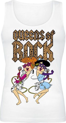 The Flintstones Queens Of Rock Dámský top bílá