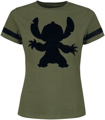 Lilo & Stitch Silhouette Dámské tričko zelená