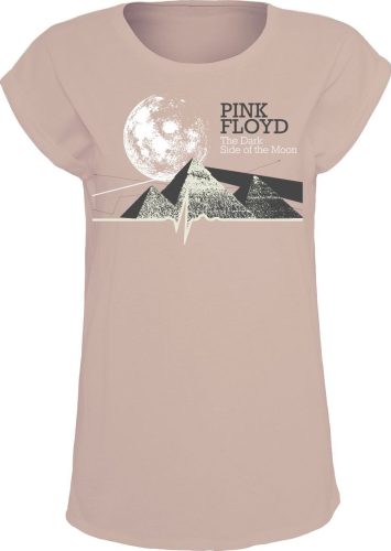 Pink Floyd DSTOM Pyramids Moon Dámské tričko starorůžová