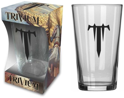 Trivium In The Court Of The Dragon pivní sklenice transparentní