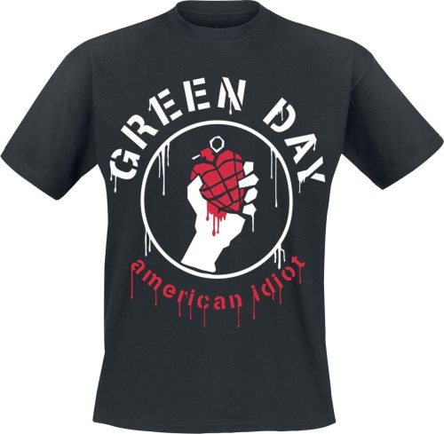 Green Day Drip American Tričko černá