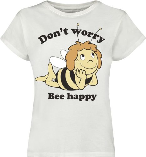 Vcelka Maja Don't Worry - Bee Happy Dámské tričko šedobílá