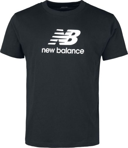New Balance NB Essentials Stacked Logo Tričko černá