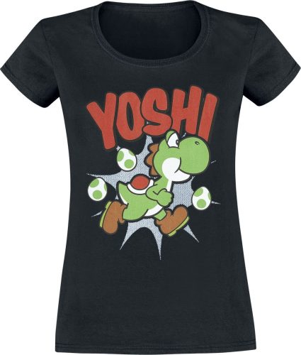 Super Mario Yoshi Dámské tričko černá