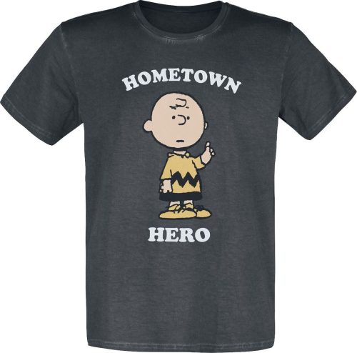Peanuts Charlie Brown - Hometown Hero Tričko černá