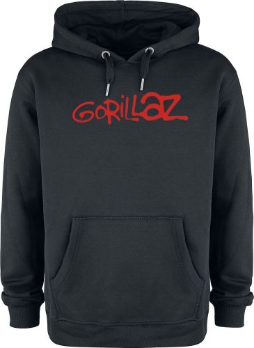 Gorillaz Amplified Collection - Logo Mikina s kapucí černá