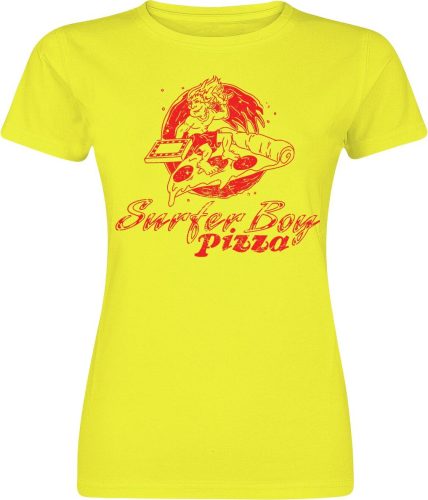 Stranger Things Surfer Boy Pizza Dámské tričko žlutá