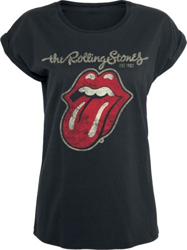 The Rolling Stones Plastered Tongue Dámské tričko černá