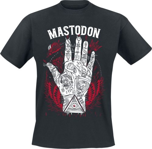 Mastodon Tattooed Hand Tričko černá