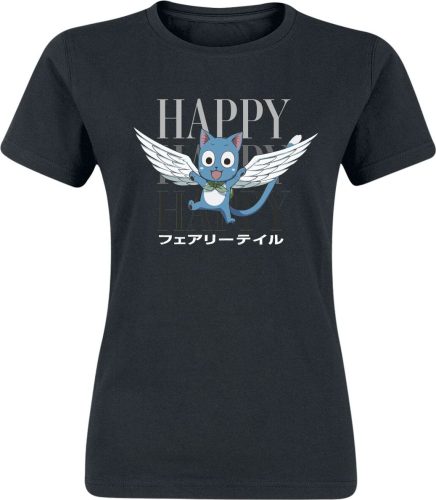 Fairy Tail Happy Dámské tričko černá