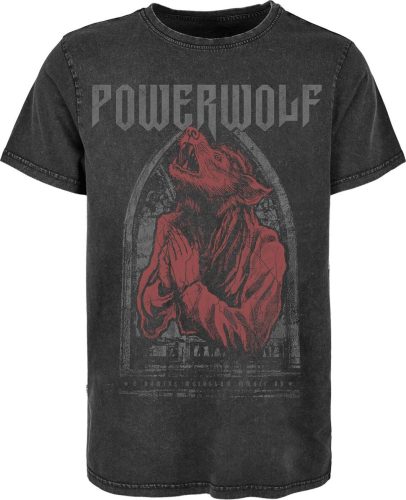 Powerwolf Lupus Dei Vintage Tričko černá