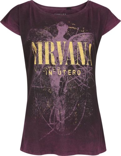 Nirvana In Utero Dye Dámské tričko vínová