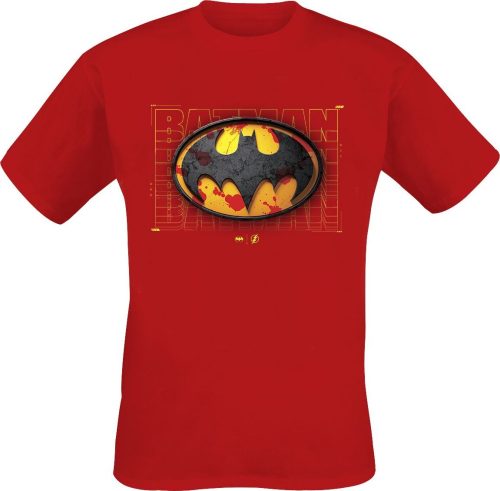 The Flash Batman - Red Splatter Tričko červená