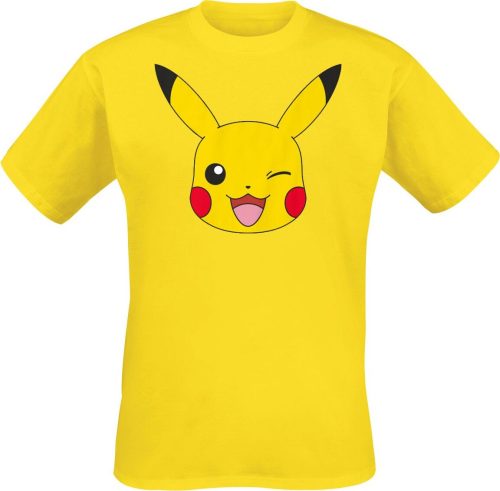 Pokémon Pikachu Face Tričko žlutá