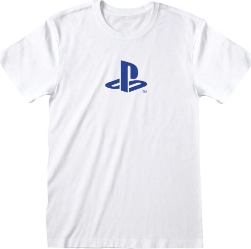 Playstation Blue Symbol Tričko bílá