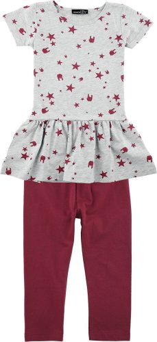 EMP Stage Collection Dětské šaty s legínami detské šaty šedá/cervená