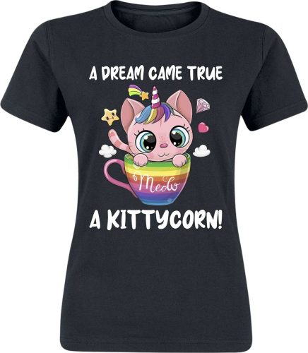 Tierisch A Kittycorn Dámské tričko černá