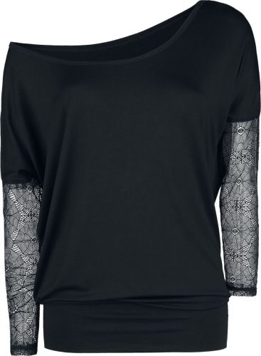 Gothicana by EMP Spiderweb Ladies Tee Dámské tričko s dlouhými rukávy černá