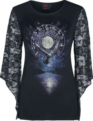 Spiral Witchcraft Dámské tričko s dlouhými rukávy černá