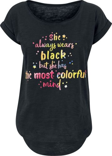 Sprüche Colorful Mind Dámské tričko černá