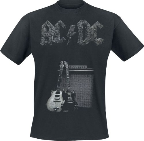 AC/DC In Rock We Trust Tričko černá