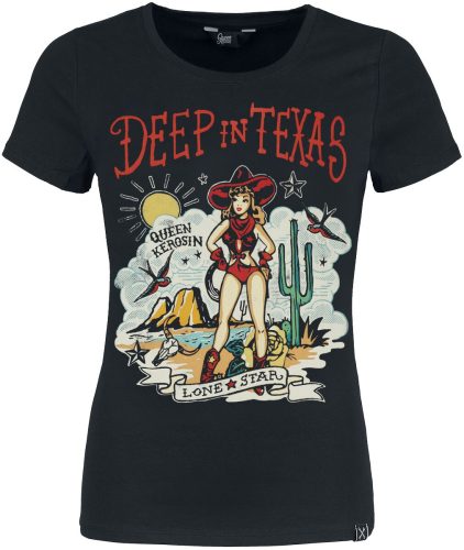 Queen Kerosin Deep In The Texas Dámské tričko černá