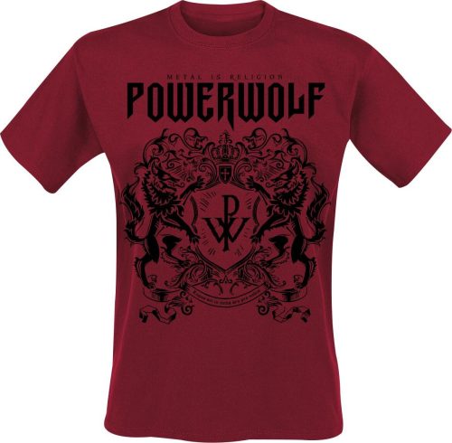 Powerwolf Logo (red) Tričko červená