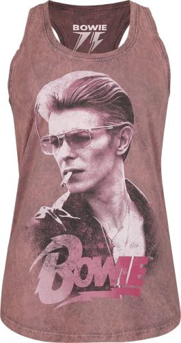 David Bowie Smoking Dámský top korálová